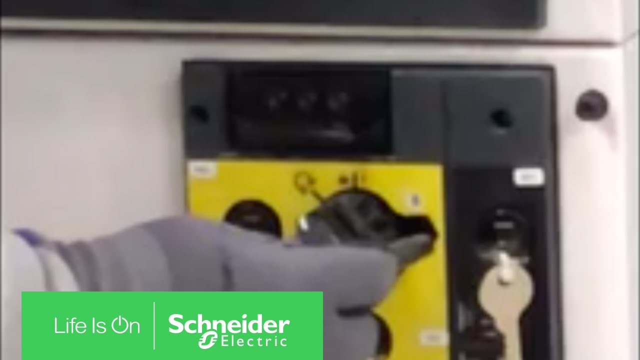 How to Put MCset Cubicle in Earthed Position | Schneider Electric