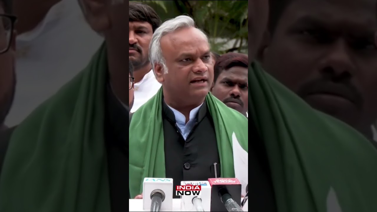 Priyank Kharge Reacts to #CJP for protesting Against Minister Nagendra's Resignation #trending