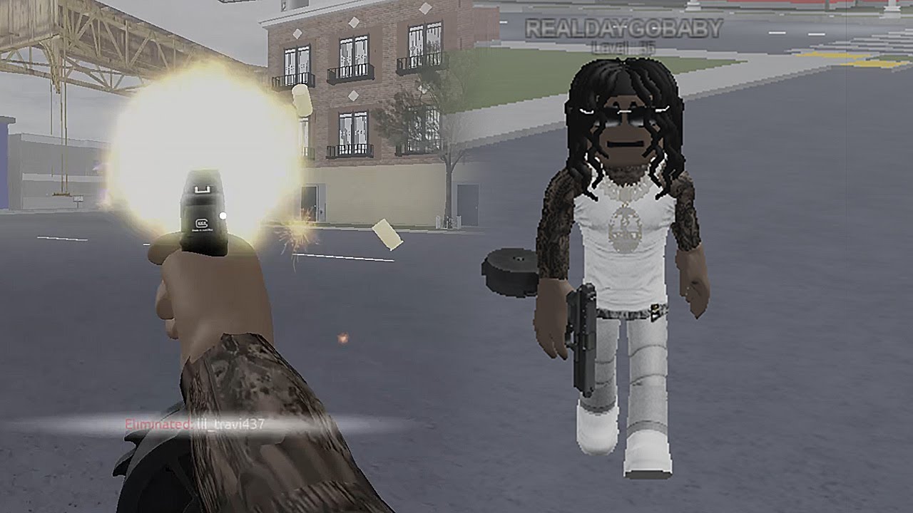 I Shot Up EVERYONE ON THIS NEW ROBLOX CHICAGO HOOD GAME...
