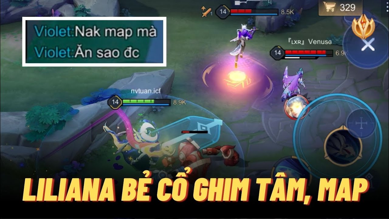 C&aacute;ch Icyfoxx cầm Liliana bẻ cổ Elsu Ghim T&acirc;m v&agrave; Nakroth MAP chuyển bại th&agrave;nh thắng căng đ&eacute;t