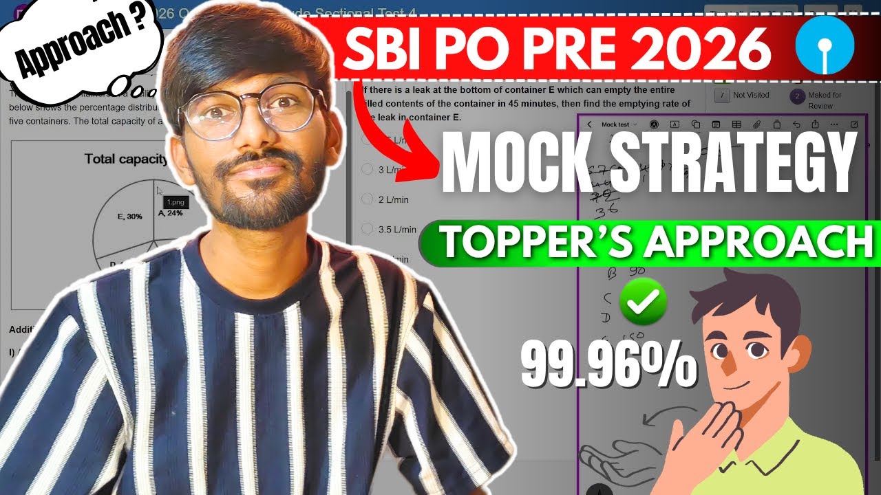 🔥 SBI PO 2026 Quant Strategy | How I Scored 99.96 Percentile