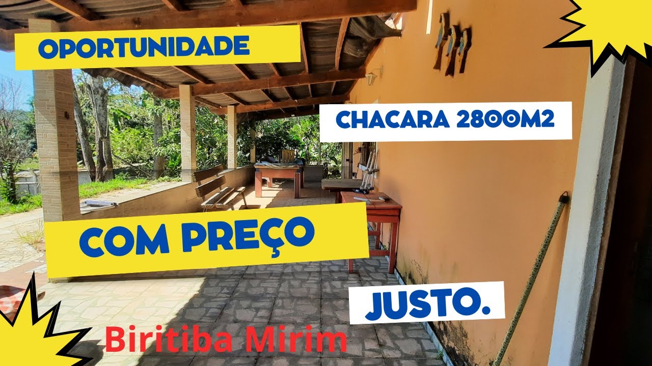 ((VENDIDO))Chácara 2800m2    em Biritiba Mirim