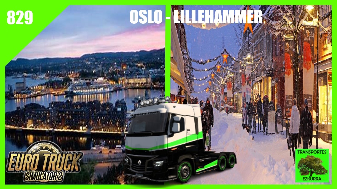 #829 | Ruta desde Oslo a Lillehammer  en ETS2 con Wayavera 🚛🚛
