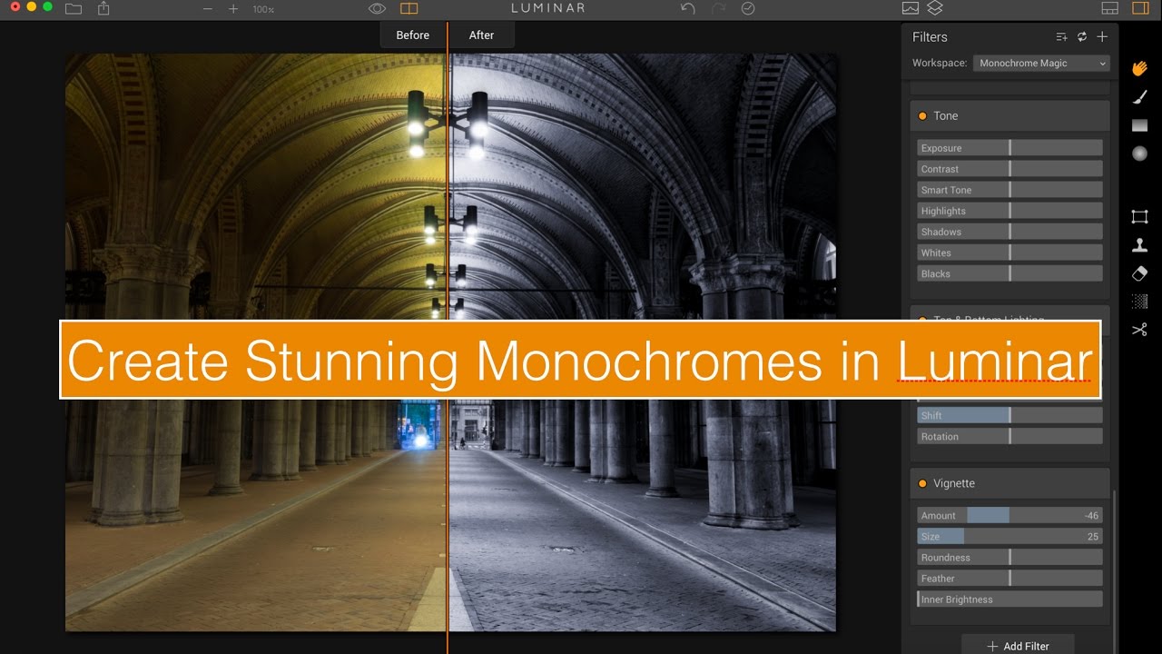 Create Stunning Monochromes in Luminar