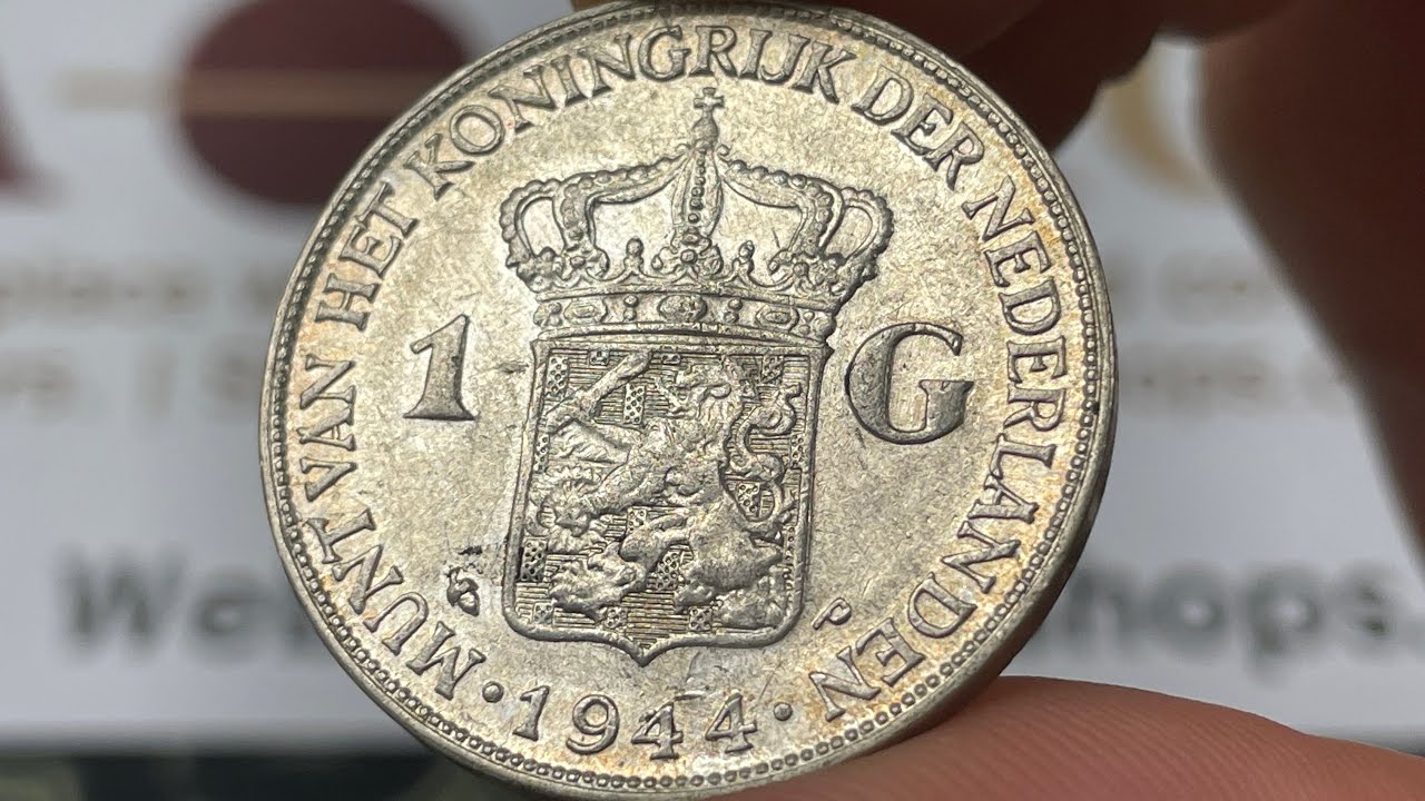 1944 Netherlands 1 Gulden Coin &bull;&nbsp;Values, Information, Mintage, History, and More