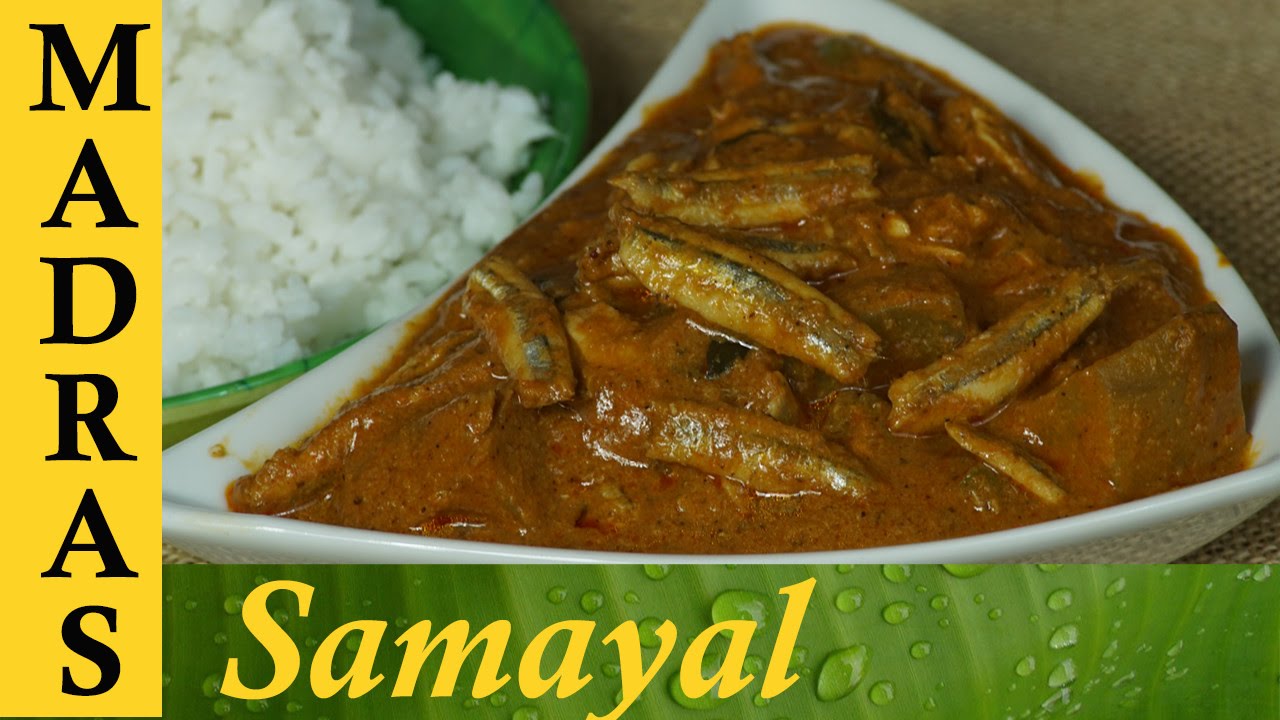 Nethili Meen Kulambu in Tamil / Nethili Kuzhambu / நெத்திலி மீன் குழம்பு