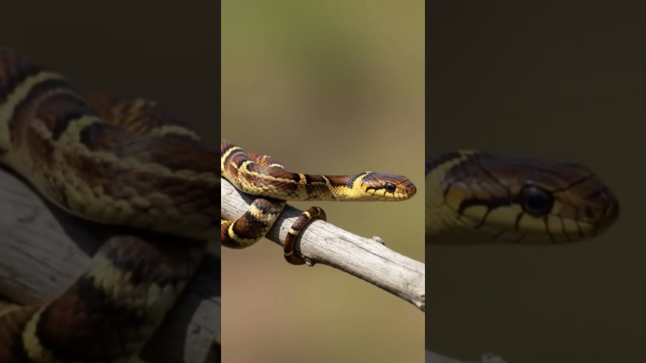 Painted Bronzeback – Tree Branch Close-up
