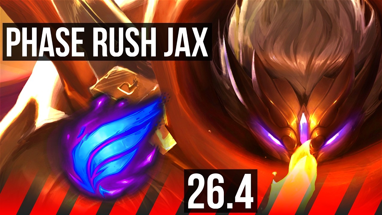 JAX vs DARIUS (TOP) | Phase Rush, 45K damage | KR Master | 26.4