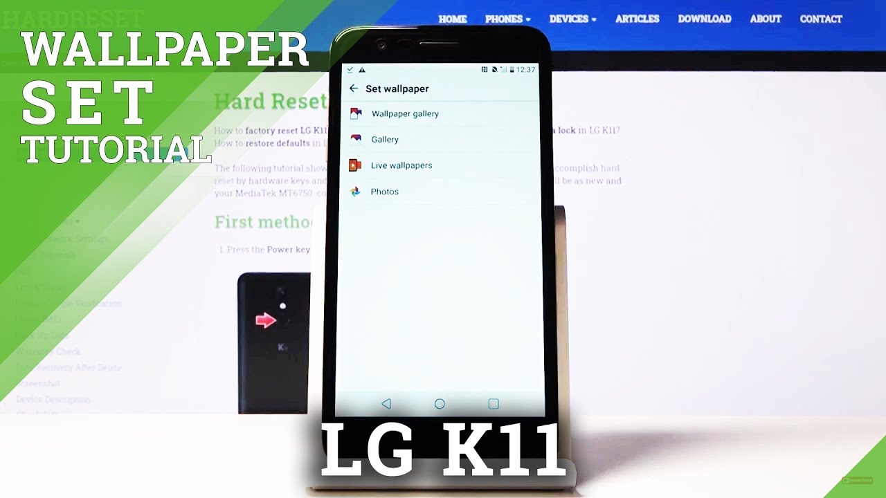 How to Change Wallpaper in LG K11 &ndash; Refresh Display