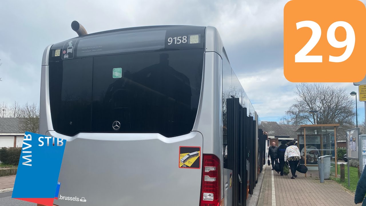 Trajet De De Brouckere - Hof Ten Berg Dans Un CITARO G C2 (9158)