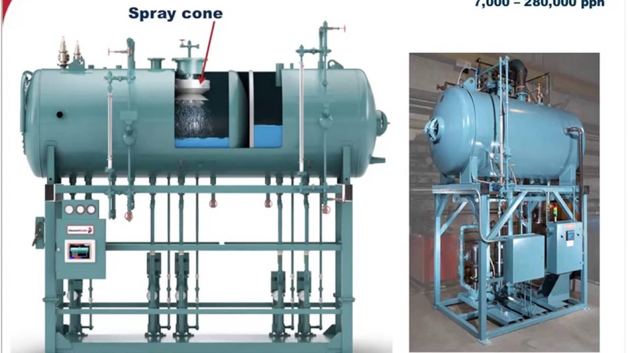 Como funciona un tanque Desareador  por Cleaver brooks