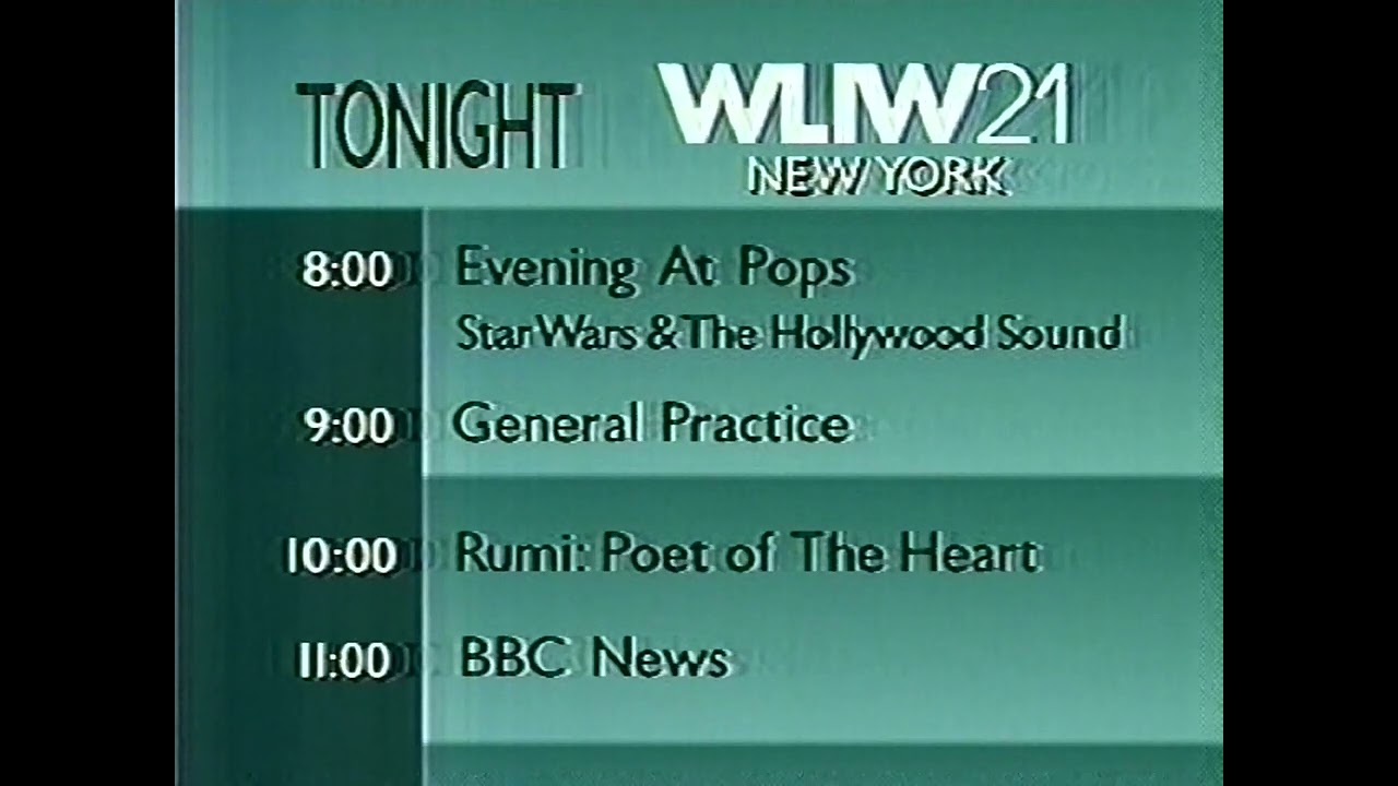 WLIW Schedule (1999)