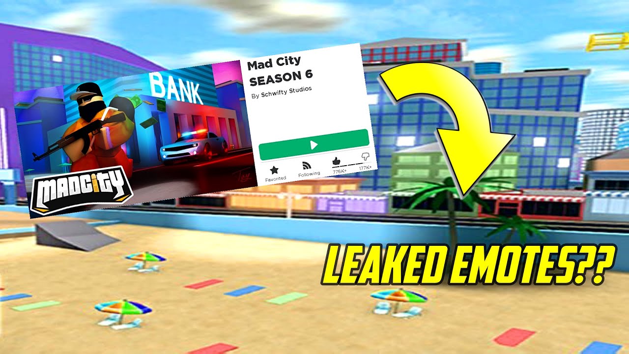 MAD CITY SEASON 6 EMOTES?? | Roblox Mad City
