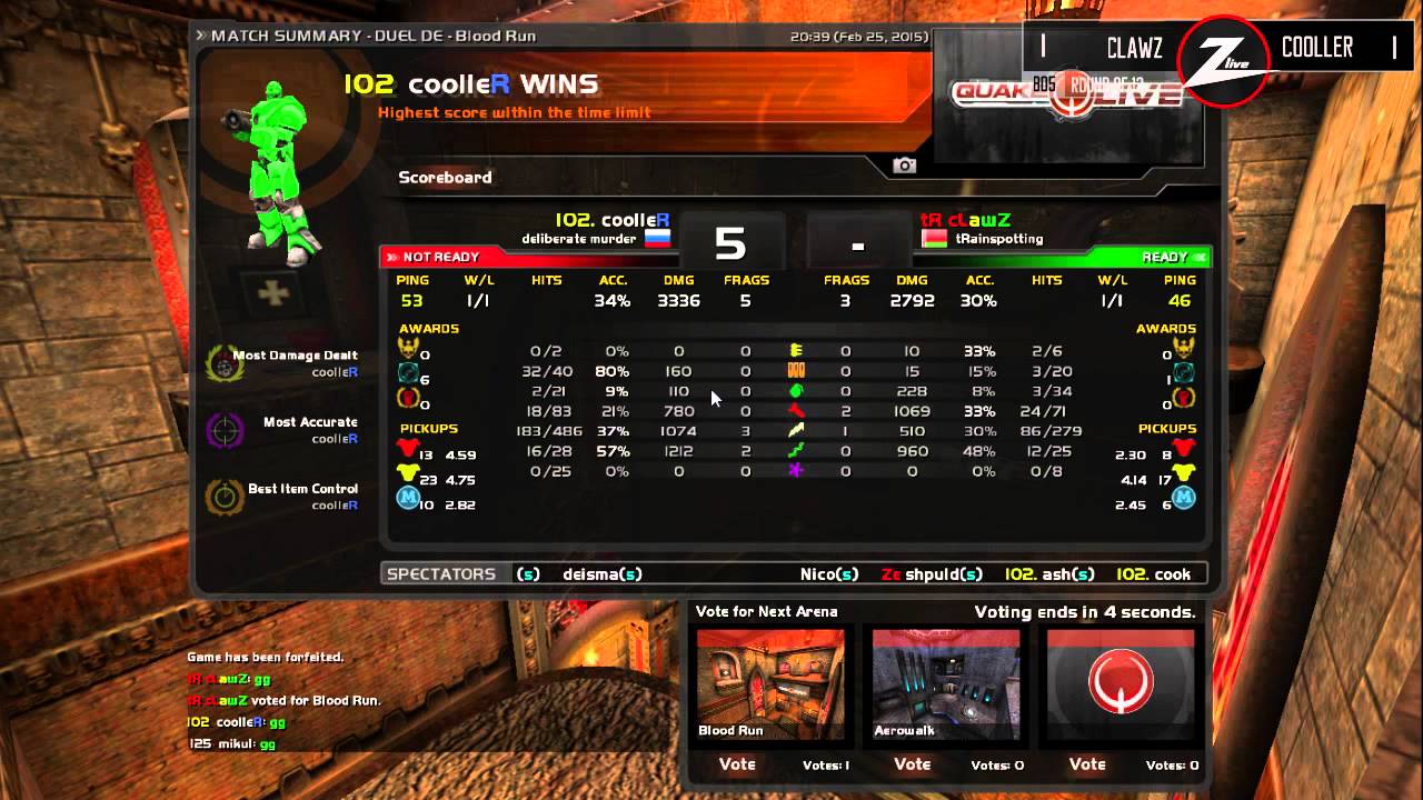 125 FPS Сезон #22 — Четвертьфинал — Cooller против Clawz