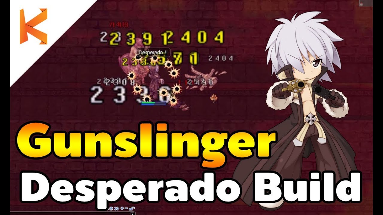 Ro Gunslinger Desperado Build มือปืนสายลาก ยิงกวาดรอบวง | Ragnarok Exe