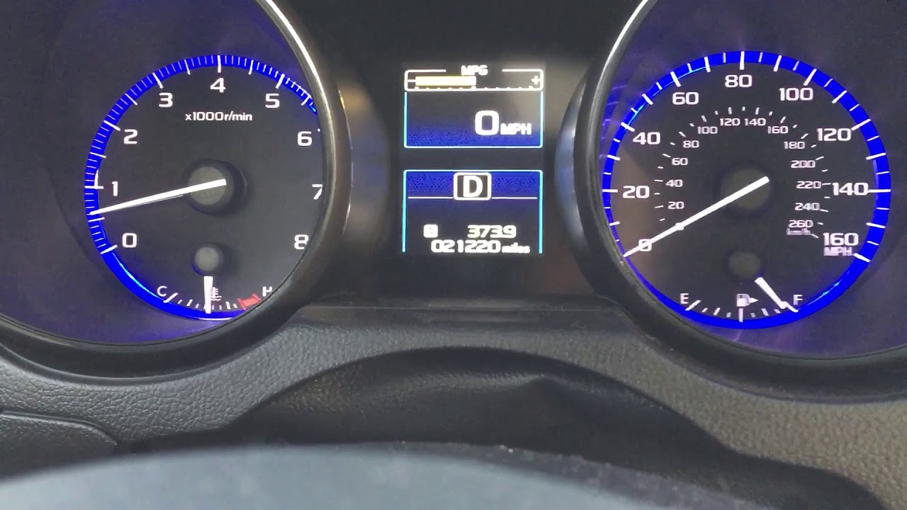 2017 Subaru Legacy 3.6R acceleration test to speed governor limit