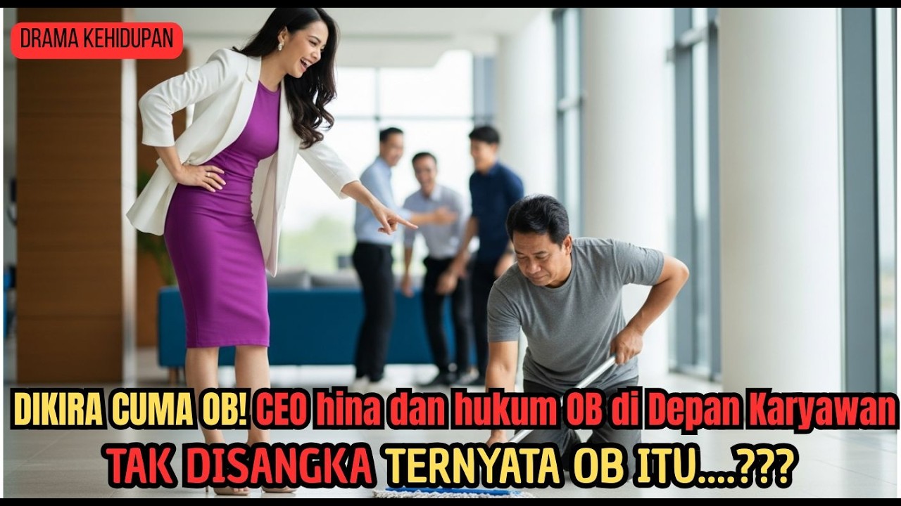 Dikira Cuma OB,CEO Cantik memberi hukuman dan menghina OB Didepan Karyawan,TERNYATA......