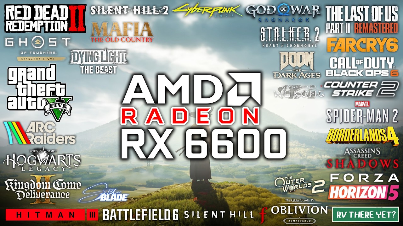 RX 6600 in 2025 - Test in 31 Games
