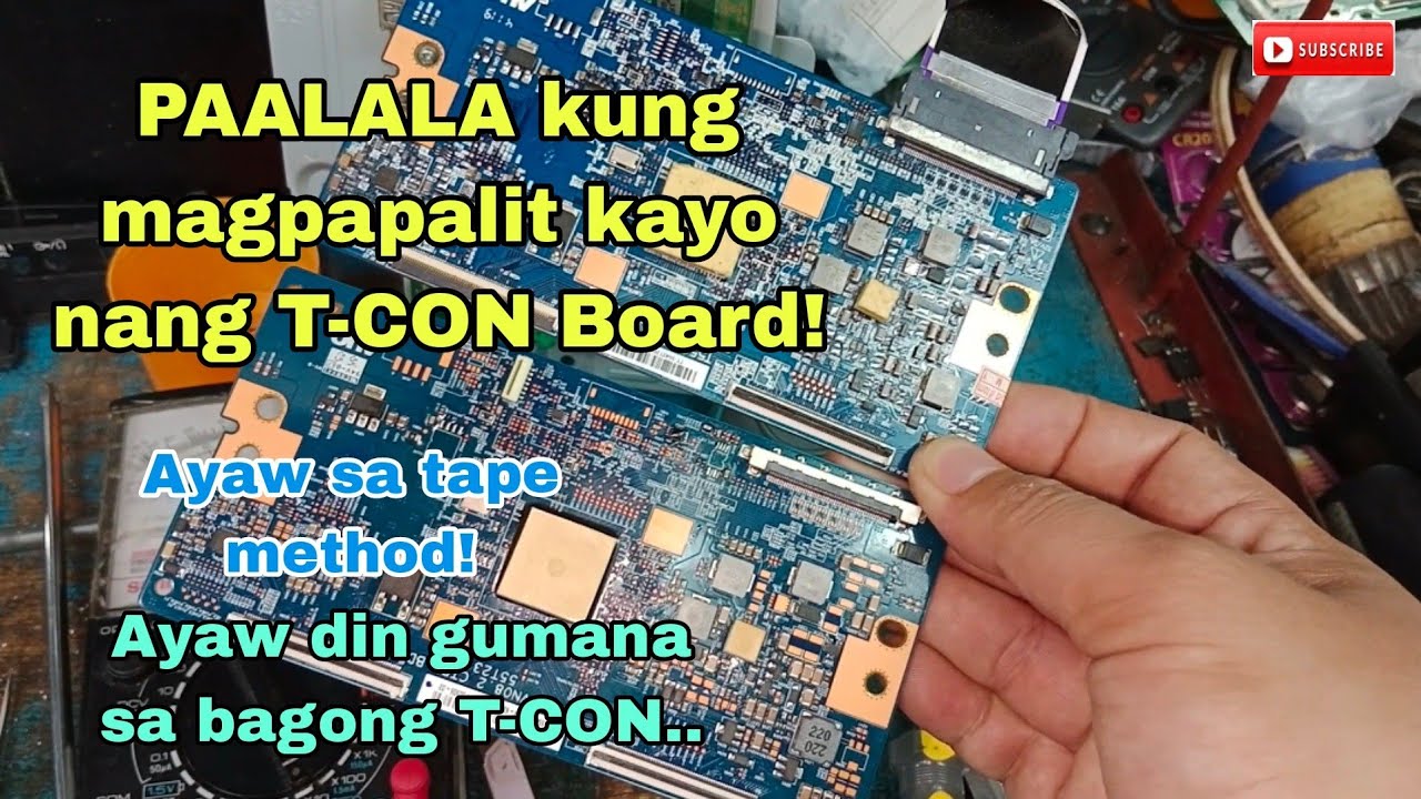 Paalala sa pag palit nang T-Con board sa Sony KDL-43W800C