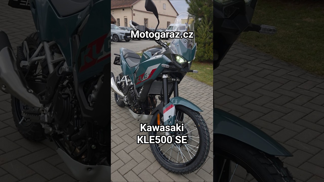 Motogaraz.cz Kawasaki KLE500 SE model 2026 Green. #motorcycle