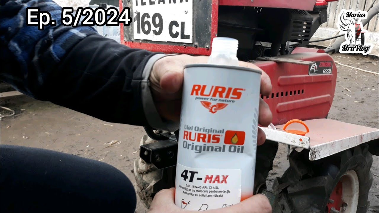 Schimbul de Ulei la Motosapa Zimbru 6559 7CP! Ulei RURIS 4T-MAX