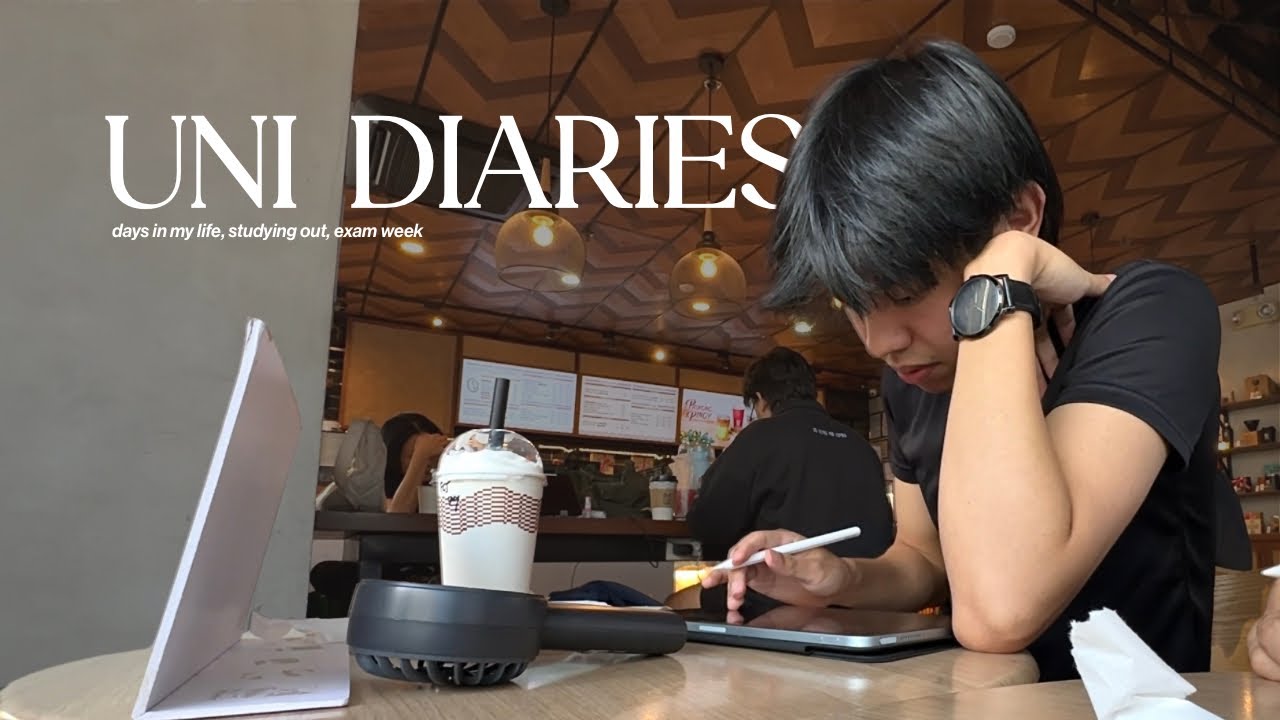 Uni Diaries | days in my life, studying out, exam week 