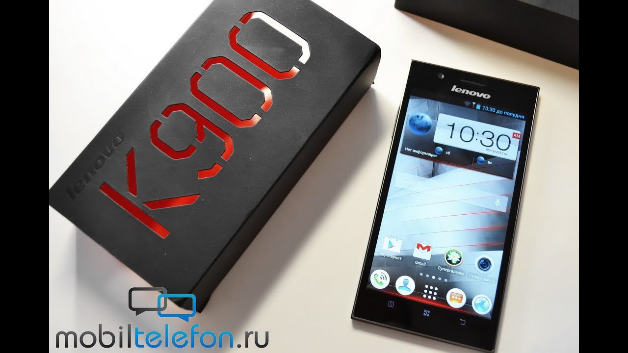 Распаковка Lenovo K900: тонкий металлический смартфон с 5,5
