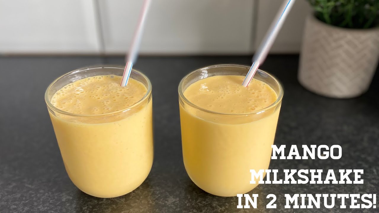 Mango Milkshake In Just 2 Minutes | With Mango Pulp