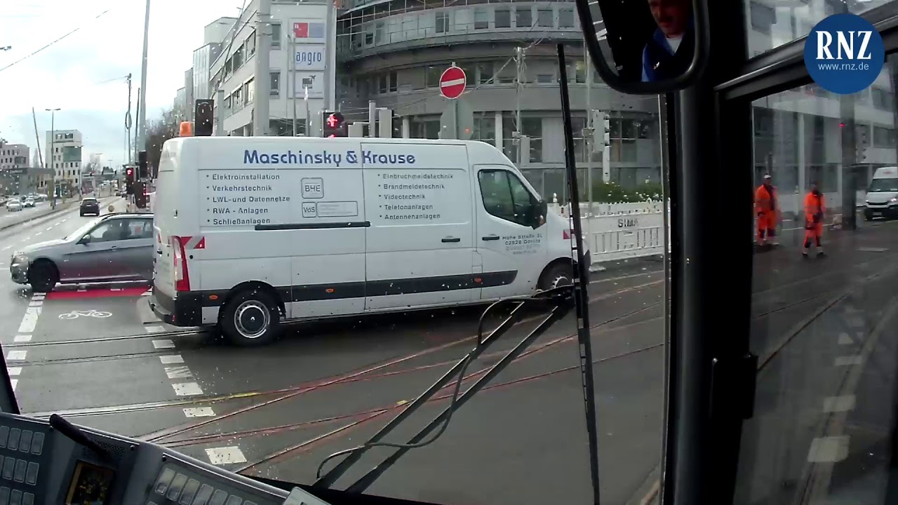 Linie 22-Testfahrt über die Bahnstadt nach Eppelheim