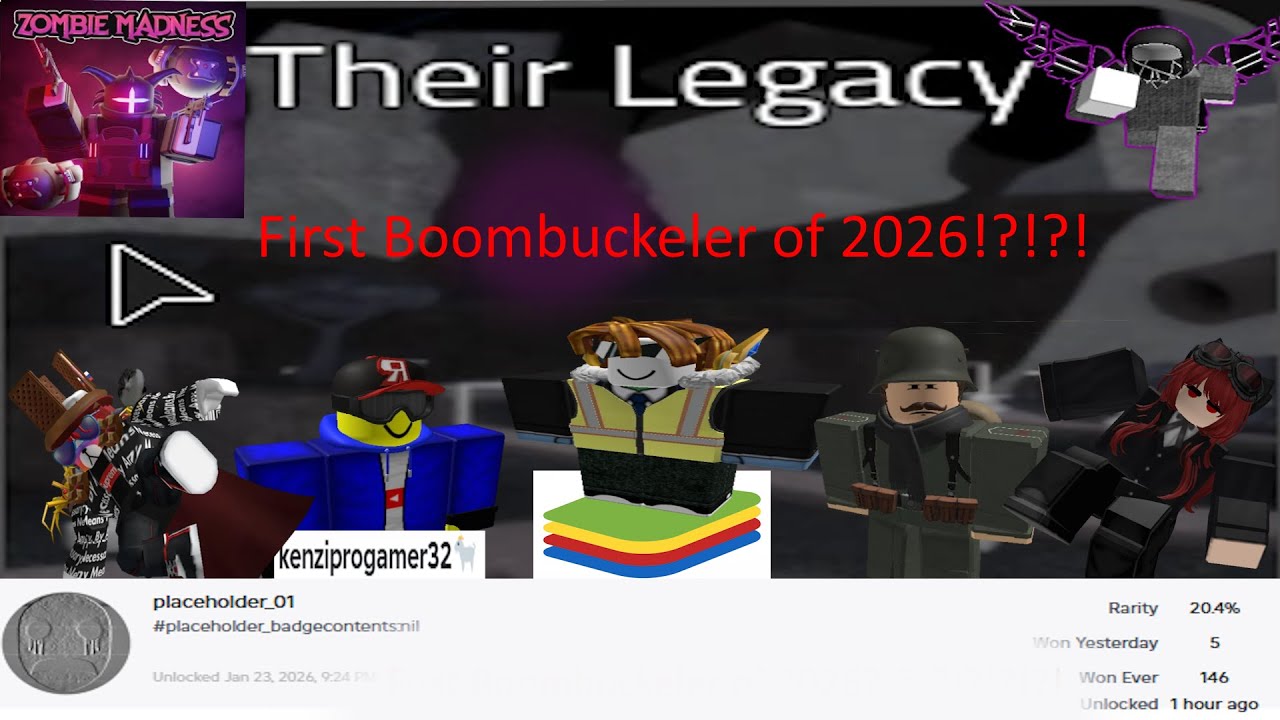 Zombie Madness Tower Defense first Boombuckeler of 2026