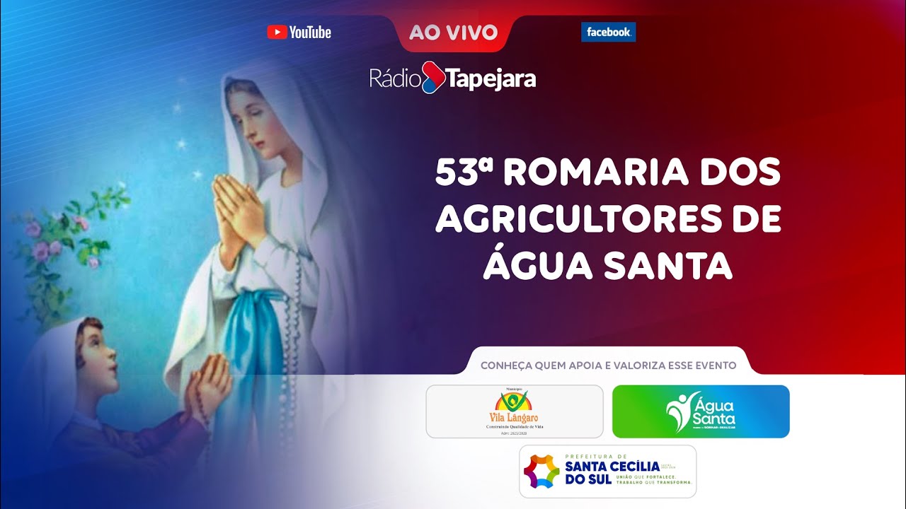 AO VIVO | 54ª Romaria dos Agricultores de Água Santa