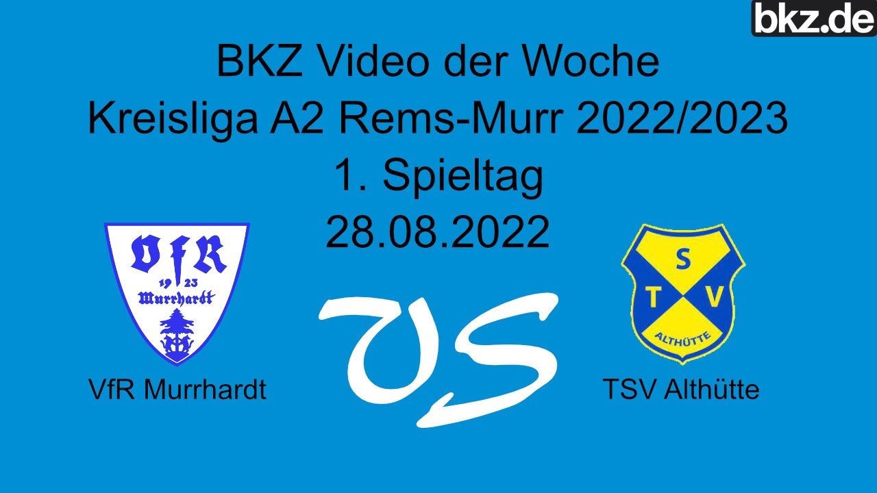 Fußball-Kreisliga A2: VfR Murrhardt - TSV Althütte