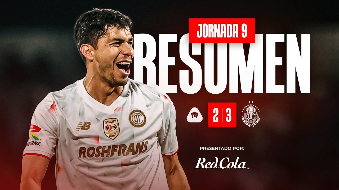 El resumen Jornada 9 | Pumas 🆚 Toluca | Clausura 2026