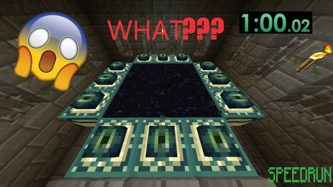 minecraft passed in 1 minute speedrun!  WORLD RECORD!!??!?!?