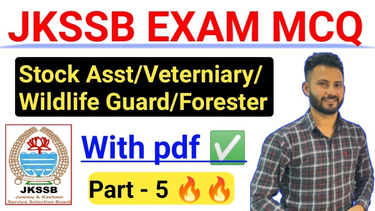JKSSB Important MCQ - Day 5 🔥🔥 General Awareness 50 Questions Set // JKSSB Upcoming Exams MCQ #jkssb