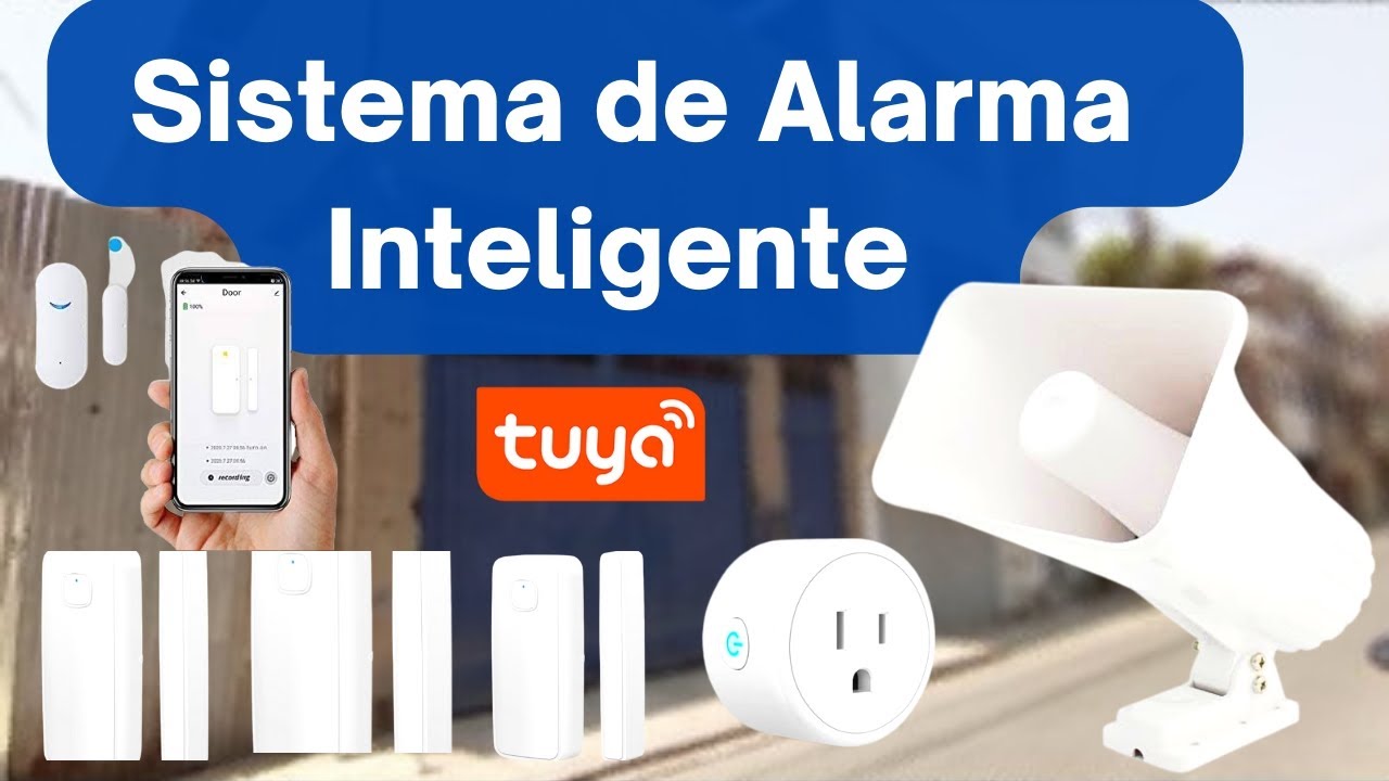 Instalación de un Sistema de Alarma wifi, con un enchufe Smart y tres sensores magnéticos