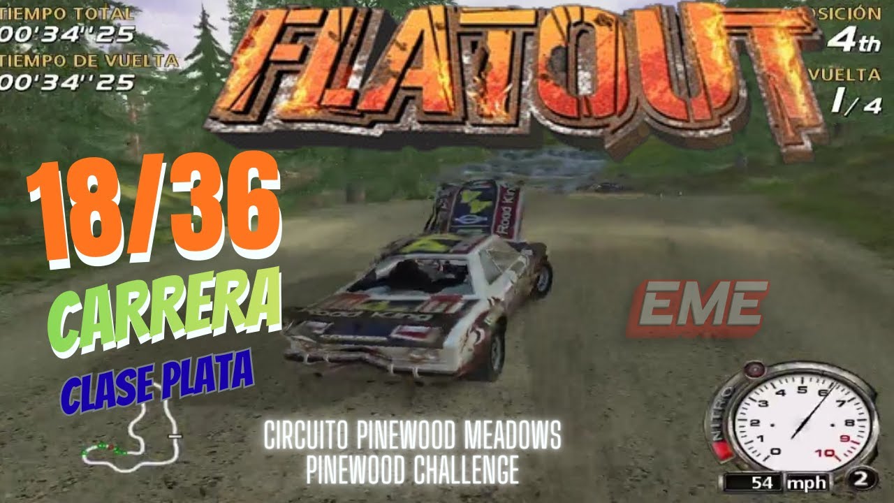 FlatOut 1 Para Pc Carrera 18-36 Clase Plata Circuito Pinewood Meadows - Pinewood Challenge - #racing