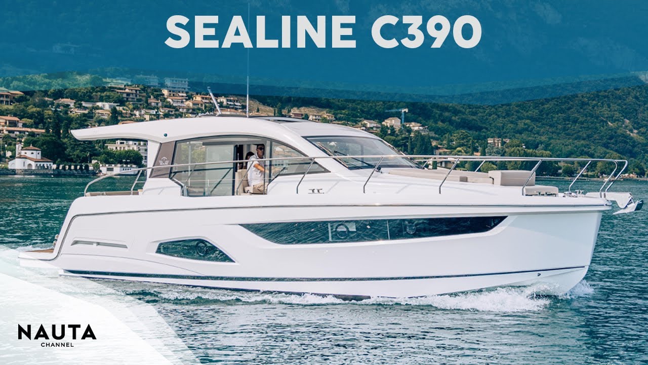 Sealine C390 - boat tour esterni e cabine