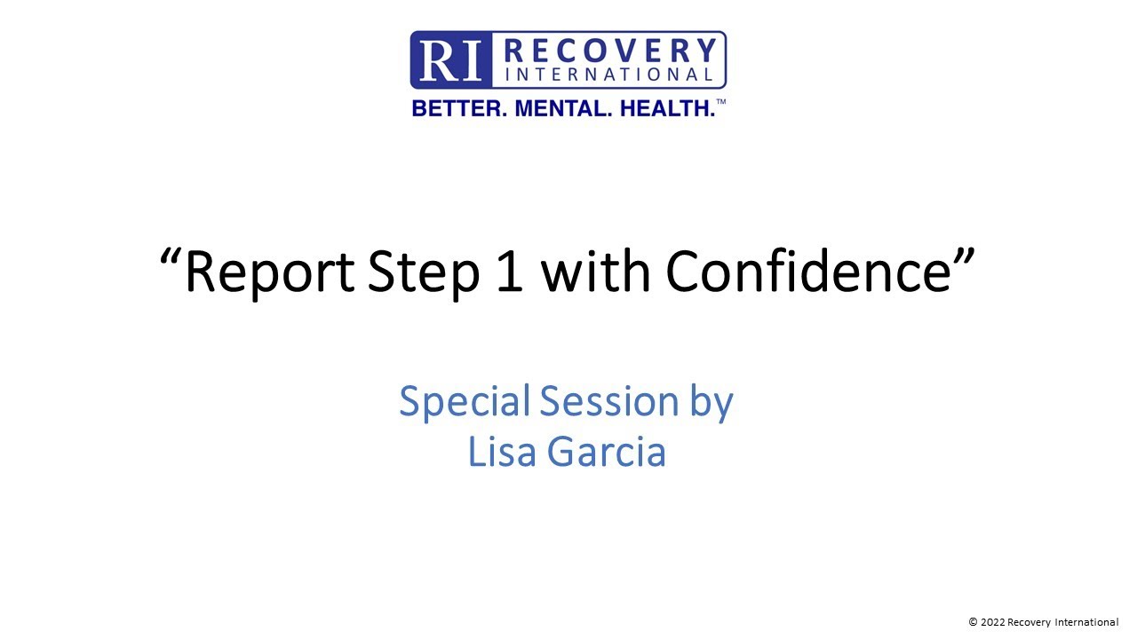 Recovery International Special Session - 