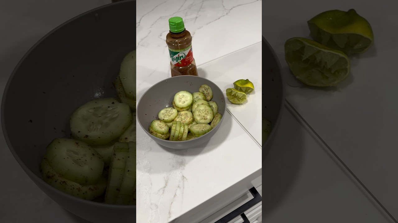 Must try summer snack! Cucumber lime & Tajin! #snacks #shorts