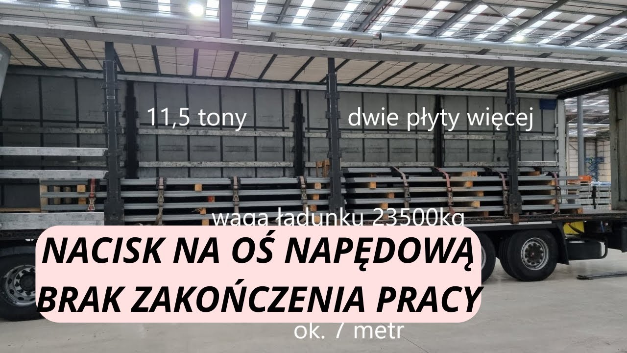 NACISK NA OŚ NAPĘDOWĄ/BRAK ZAKOŃCZENIA PRACY/Porady dla początkującego kierowcy