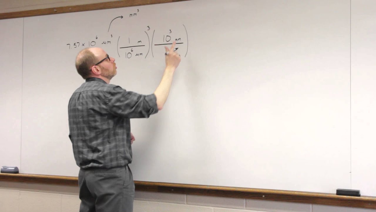 Unit Conversions with Square and Cubic Exponents