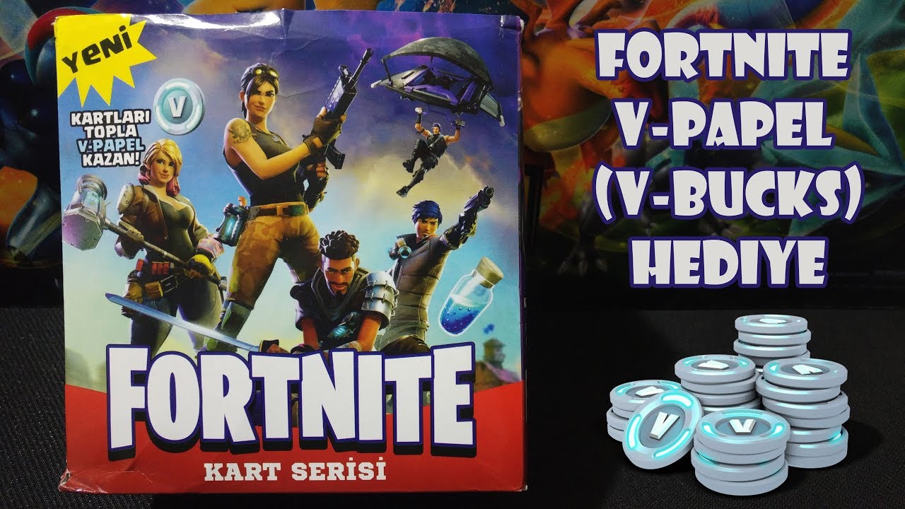Fortnite V-Papel (V-Bucks) Hediyeli Oyun Kartları - Fortnite Oyun Kartları Açıyoruz