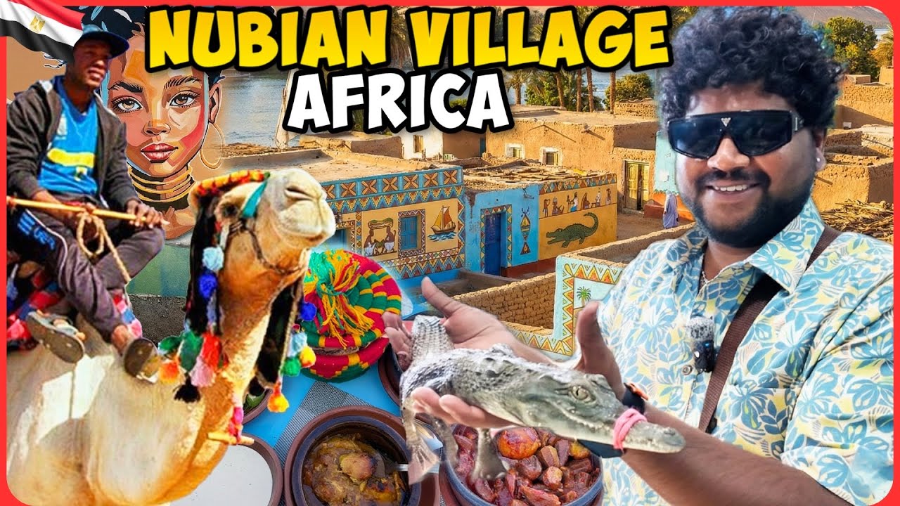 The Most Colorful Village in AFRICA 🌈🔥 | Nubian Village Cuisine 🇪🇬 | Foodie Prabu |