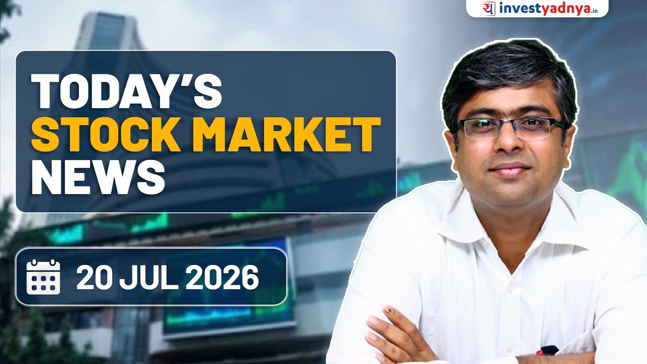 Daily Stock Market News(20 July 2026):U.S.-Iran Conflict, HDFC, ICICI & Kotak Bank Q1 Results