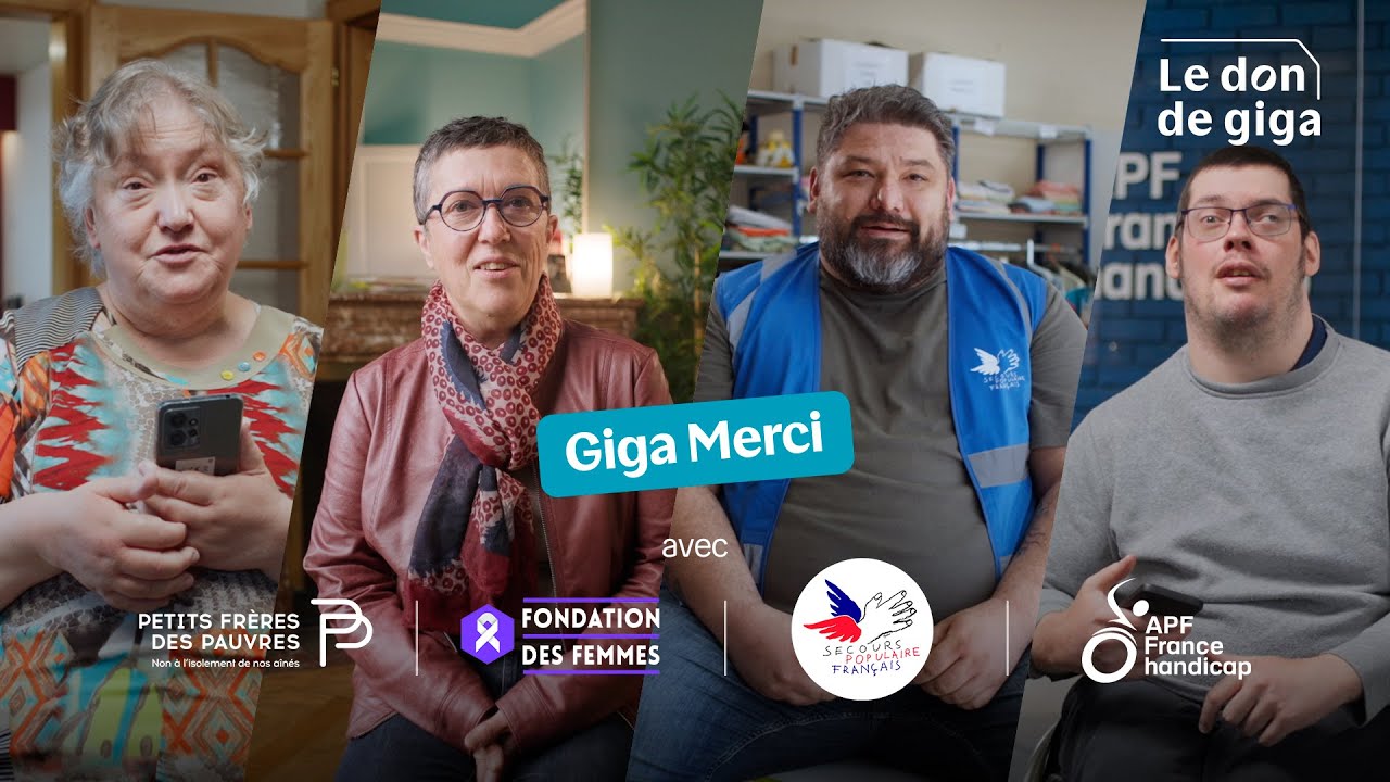Giga Merci pour Le don de giga avec nos 4 associations partenaires | Bouygues Telecom