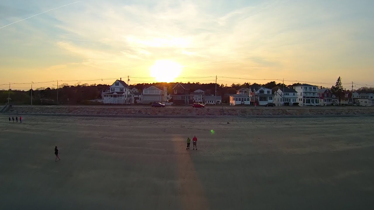 Joe Satriani - I'll Put a Stone on Your Cairn: Sunset Drone Flight on Long Sands Beach, York, Maine