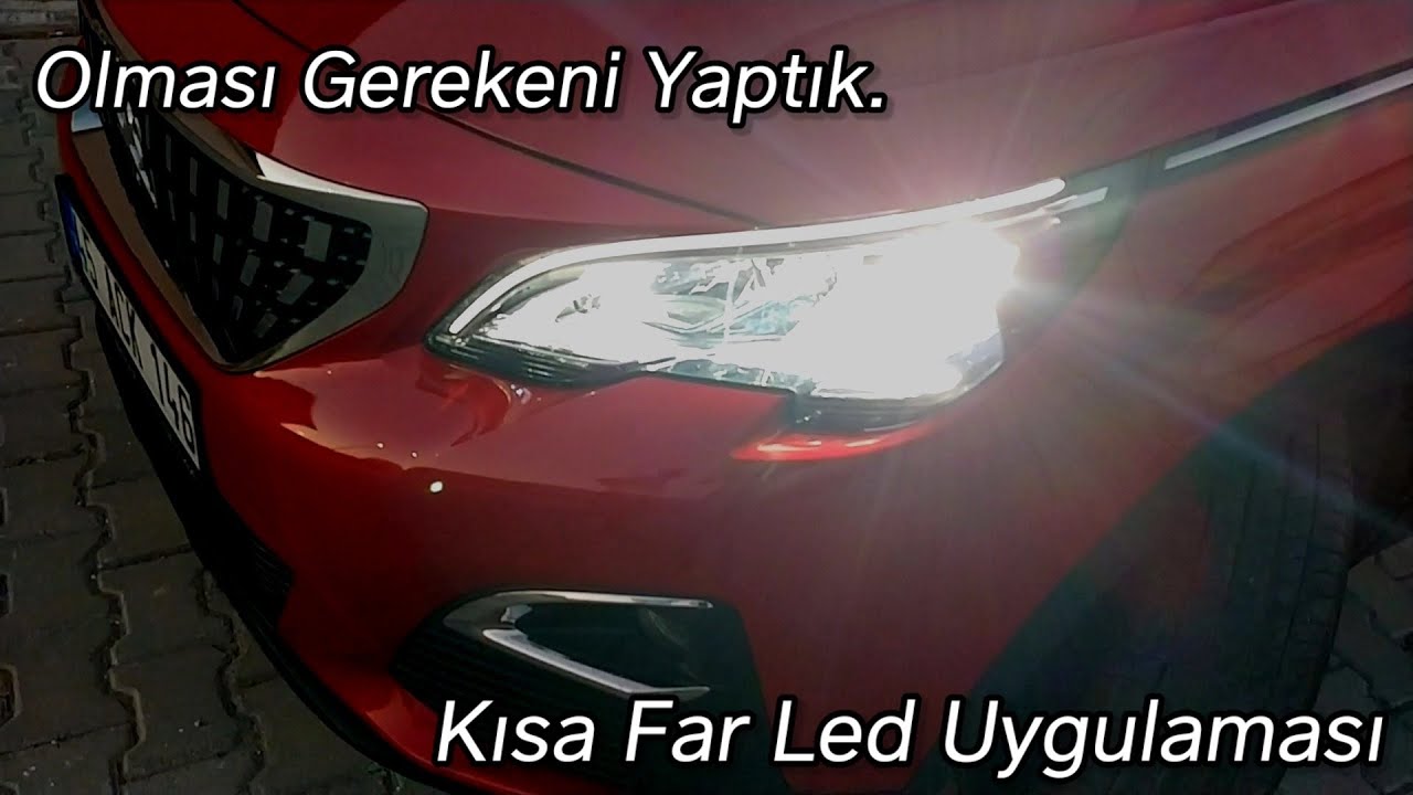 Peugeot 3008 Pejo 3008 Kısa Far Led Montajı | Headlight Assembly
