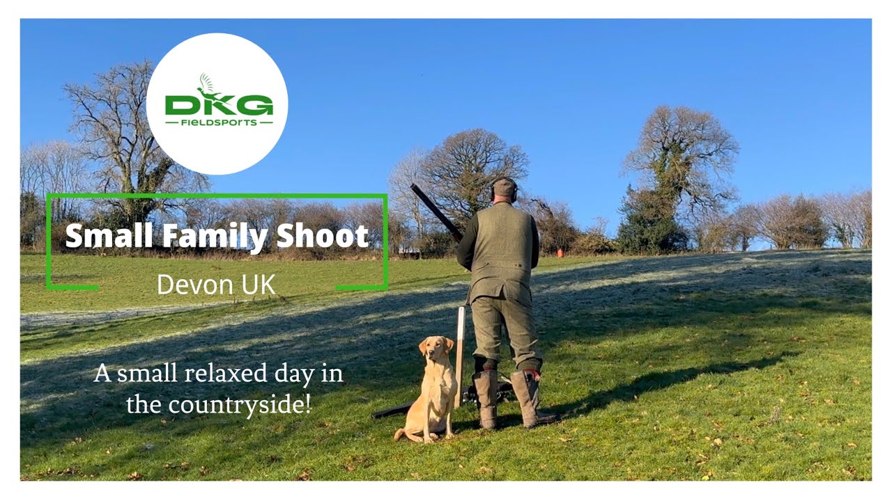 Pheasant Shooting in Devon. Small relaxed day with friends in the countryside game shooting.