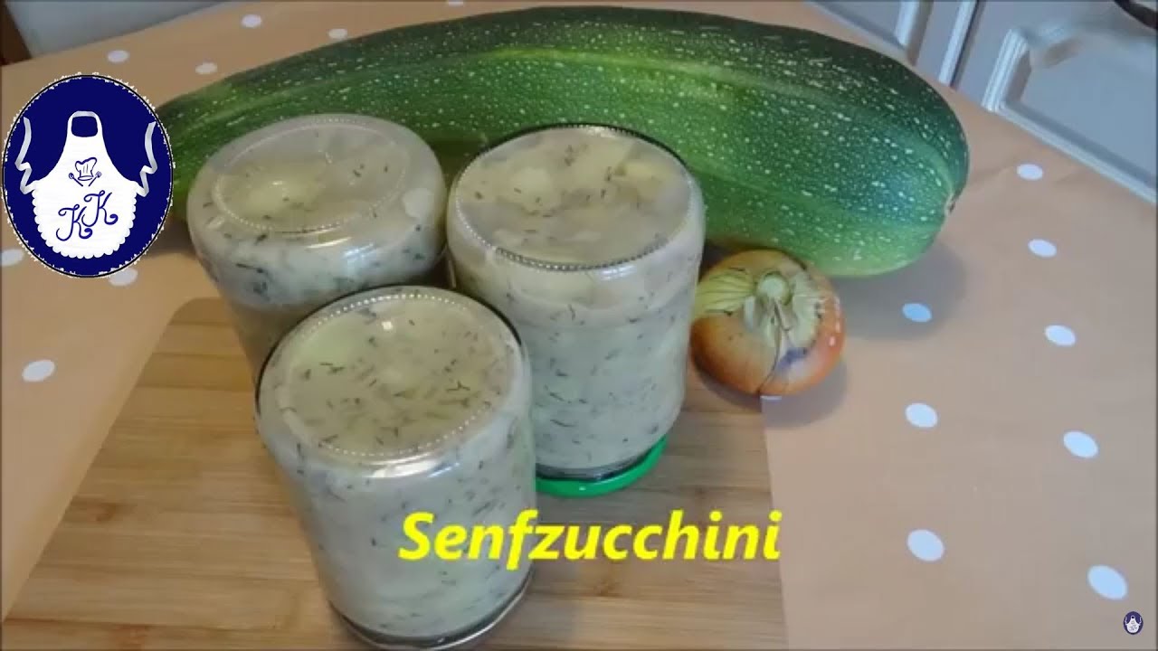 Eingelegte Senfzucchini , sehr lecker // Pickled mustad zucchini / Selbstversorger Rezept
